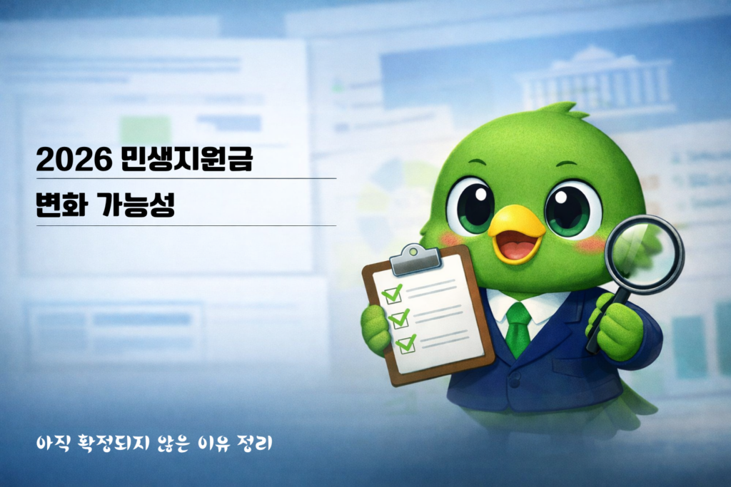 2026 민생지원금 변화 가능성
