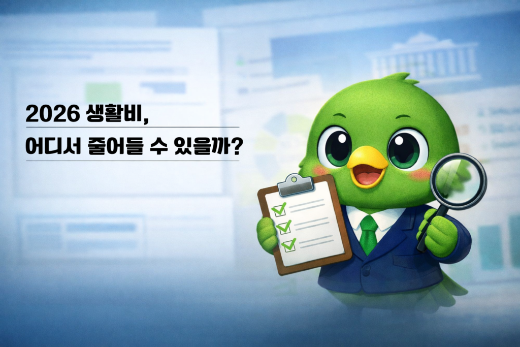 2026 생활비, 어디서 줄어들 수 있을까